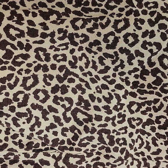 J Crew 100% linen leopard print trousers sz 8 - Picture 3 of 5